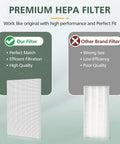 4 Pack Size 21 HEPA Replacement Filter A Compatible With Winix PlasmaWave Air Purifiers 5300-2 6300 6300-2 C535 infographic