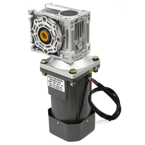 AC 110V 180W Worm Gear Reducer Motor With Speed Controller One To Fifty Reduction Ratio Gearmotor Adjustable Variable Speed