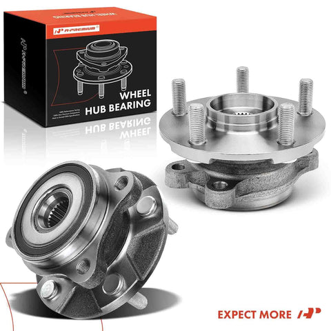 Two-Pack Front Wheel Bearing And Hub Assembly 5-Lug Set For Toyota RAV4 2006-2012 with packaging