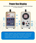 Front and back view of 800W Portable Electrical Discharge Machining Tap Eroder power box for quick removal of broken taps and bolts.