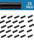 Front view of 25-pack 1/2-inch compression couplings for poly drip irrigation tubing
