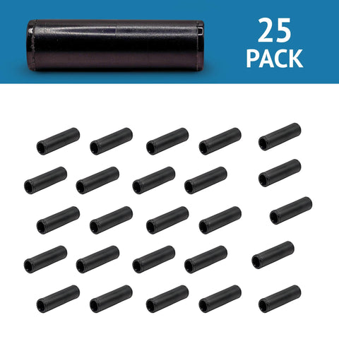 Front view of 25-pack 1/2-inch compression couplings for poly drip irrigation tubing