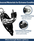 RiaYer 35mm single swivel becket adjustable cam block sailing pulley with black nylon body and stainless steel fittings