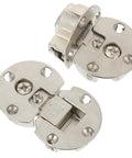 Two-Pack Zinc Alloy Folding Table Hinges With Large Opening Angles, Lightweight Concealed Bracket Hinges For Smooth Quiet Operation