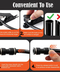 Kickstart Your Auto Repair Game With This Massive 170Pc Push To Connect Air Fittings Kit Featuring Five Essential OD Sizes And Twelve Connector Types Plus Teflon Tape And Cutter For Quick Brake Fixes And Factory Jobs. push-to-connect hose cutter