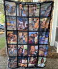 Two Pack 40 By 60 Inch Sublimation Blankets For Heat Press Baby Printed Throw 100 Percent Polyester Personalized Sublimation Photo With 20 Panels Ultra Soft Durable Machine Washable showing personalized photo collage