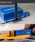 Pro Grade 15 Piece Setup Gauge Set with 3 Inch Bars for Router Table Height and Cutter Height Adjustments, aluminum blocks.