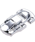 Vintage Metal Key Hasp Lock 70 By 35mm Durable Antique Jewelry Box Lock Latch, shiny metal viewed from top angle