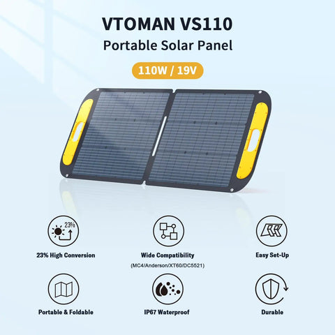 On The Go Portable Power Station 600W With 110W Solar Panel LiFePO4 Battery Solar Generator 299Wh featuring solar panel