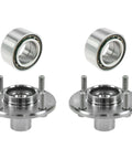 Front Wheel Bearing And Hub Kit For 1999 2002 Infiniti G20 And 1998 2001 Nissan Altima Including 2 Front Inner Bearings And 2 Front Hubs