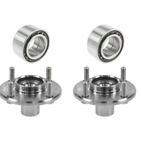 Front Wheel Bearing And Hub Kit For 1999 2002 Infiniti G20 And 1998 2001 Nissan Altima Including 2 Front Inner Bearings And 2 Front Hubs