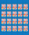 Birthday Forever Stamps 2026 Edition Two Sheets Of 20 Featuring An Oversized White Birthday Cake With Bright Colorful Candles