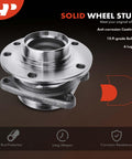 Solid wheel stud hub assembly with anti-corrosion coating, 10.9-grade bolts, and 6 lugs, rust protection features visible.
