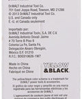 Back of packaging for Half Inch Brad Point Drill Bit For Clean Wood Holes with safety instructions and barcode visible