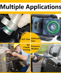 Automotive and HVAC applications using 485 Piece Metric AC O Ring Kit For Automotive HVAC Systems Green O Rings Compatible With R12 And R134a Refrigerants Fits Car AC Compressor Condenser Hoses And Lines In Durable Clear Case
