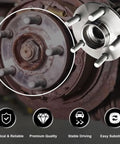 Beefy Front Wheel Hub and Bearing Assembly Set for 2005 to 2014 Outback and Legacy with 5 Lug Bolts and ABS installed