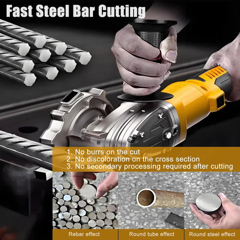 Electric Rebar Shearing Machine Pro Grade Heavy Duty 1.2 Inch to 2 Inch Deep Cut in 3 Seconds cutting steel bar
