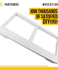 Vegetable Pan Cover 33 for General Electric Refrigerators, Replacement for AP6995256 PS16220259, white durable repair part
