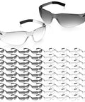Bulk 150-Pack Safety Glasses To Stock Up The Squad, Lightweight Protective Eyewear For Garage Work and Weekend Chores, clear and grey lenses.