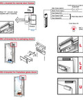 Installation guide for Built Like A Tank Magnetic Door Lock with different brackets for secure access control solutions.