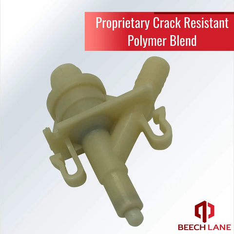 Upgraded Water Valve Kit For Dometic Toilets 300 Series 300 310 320 Replaces 385311641 Freeze Resistant Longer Lifespan With Ultrasonic Sealing That Keeps Leaks At Bay. beige polymer valve close-up