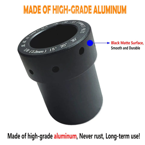 Pro Grade Tungsten Sharpener Grinder Head For TIG Welding Rotary Tool Aluminum Multi Angle Sharpener With Slot Precision Tungsten Grinder Head With Five Diamond Wheels 25mm, black aluminum surface