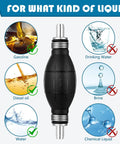 Four Pack Black Primer Bulb Rubber Fuel Transfer Siphon Hand Pump for marine gas lines and outboard engines, 5/16 inch