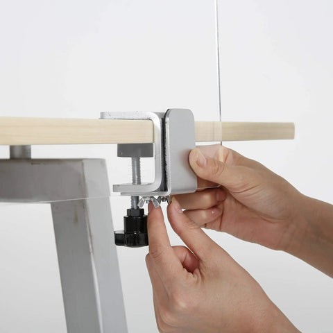 Heavy Duty Edge Clamp Kit With Wide Jaw Openings For Desk Table Counter Cashier Panel Barrier Silver Aluminum C Clamp 4 Pack Removable Desktop Mount Stand Total Game Changer
