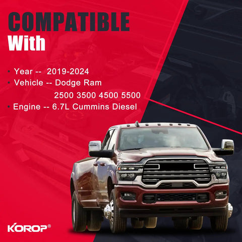 Ram 6.7L Diesel Fuel Filter Water Separator And Oil Filter Kit Compatible With 2019 2020 2021 2022 2023 2024 Ram 2500 3500 4500 5500
