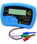 Upgraded Automatic Semiconductor Tester Compatible With Dca55 Analyzer, portable blue device with display and test leads.