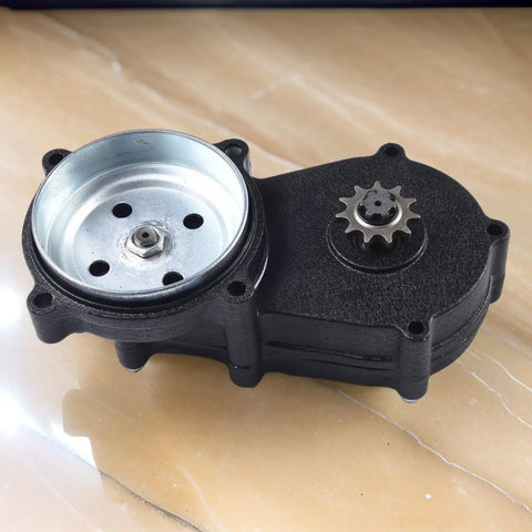 49Cc 4 Stroke Gearbox With Double Chain Clutch Drive for Mini Off Road Bike Engine Replacement, aluminum alloy steel unit.