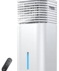 No Window Portable Evaporative Air Cooler With Remote Control 3 Speed Settings 4 Modes 7 Hour Timer Ice Packs Bladeless Quiet Design