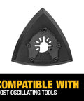 Universal Sanding Pad For Oscillating Tools Long Lasting Wear Fits Major Brands Without Adapters Ideal For Tight Corners