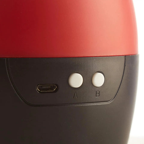 Close-up of controls and USB port on Mickey Mouse Kids Lamp And Nightlight Scene Projector With Soft Glow Rotating Projections