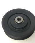Small Cable Pulley 3.5 Inch Upgrade For Home Gym Gear, Lightweight Compact Pulley Compatible With Most Home Gym Machines, Great For Cable Rows Lats And Shoulder Presses, black nylon pulley