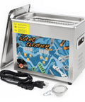 Heavy Duty Ultrasonic Cleaner With Smart Heating And Digital Timer Settings Boasts A Roomy Three Liter Stainless Steel Tank.