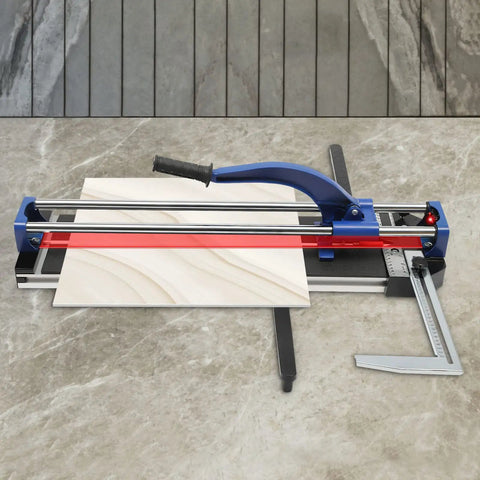 24Inch Heavy Duty Manual Tile Cutter For Porcelain And Ceramic Slabs Featuring Tungsten Alloy Score Wheel straight cut on tile