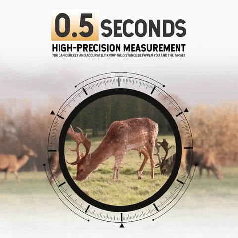 Image showcasing the Game Changer Range Finder For Hunting And Golf 1200 Yard Range With 6X Magnification Waterproof With Slope Mode.