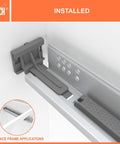Bulletproof Rear Mount Brackets For Undermount Drawer Slides And Face Frame Cabinet Hardware installed on cabinetry, showing secure slide alignment.