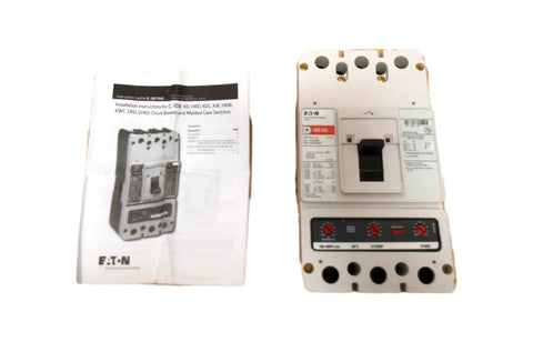 HKD3250 Molded Case Circuit Breaker Three Pole 250 Amp Sixty Five Kiloamp Rating Six Hundred Volt with manual.