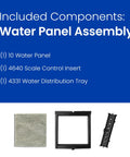 Humidifier Maintenance Kit With Water Panel Model 10 For Aprilaire 500 Series Whole House Humidifiers Replacement Filter Fits Models 500 500A 500M Easy Install - components displayed.