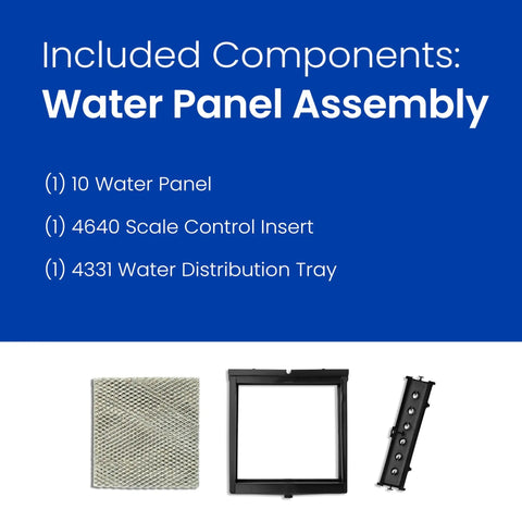 Humidifier Maintenance Kit With Water Panel Model 10 For Aprilaire 500 Series Whole House Humidifiers Replacement Filter Fits Models 500 500A 500M Easy Install - components displayed.
