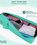 Full Zip Yoga Mat Bag Carrier With Wet Pocket And Front Zipper Pocket Extra Wide Adjustable Shoulder Strap Fits Mats