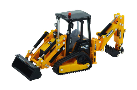 JCB Farm Tractor With Tracked Backhoe Loader 1:32 Scale Collectible Toy For Kids And Collectors, realistic detailing and durable build