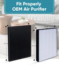 Top Rated NanoProtect HEPA and Activated Carbon Filter Replacement Set for Philips Air Purifiers and Humidifiers side view