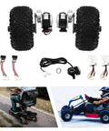 Upgrade Your Ride With A 24V 250W Electric Cart Conversion Kit Featuring 10 Inch Wheels, Controller And Thumb Throttle For Go Karts