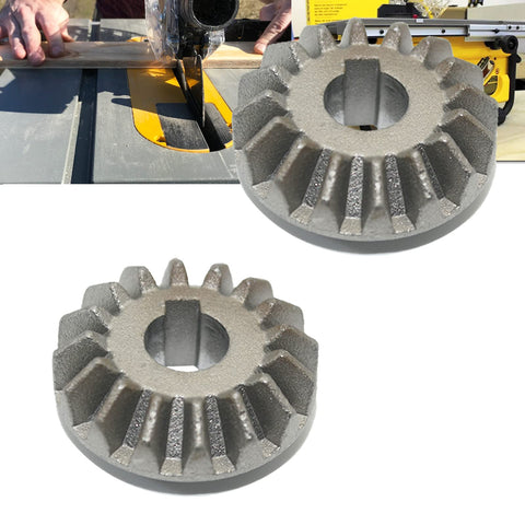 Beefy Two Pack Bevel Gear Replacement For Table Saws 5140061-65 Heavy Duty Metal Gear Parts Compatible with DCS7485B