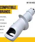 W11614636 Agitator For Whirlpool Washer Replacement Part Replaces AP7193565 PS16744970 shown from side angle
