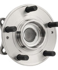 Front view of a Front Wheel Hub Bearing Assembly 513266 Replacement For Hyundai Santa Fe 2007-2020 AWD 5 lug.