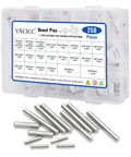 250 Pieces Stainless Steel Dowel Pins Set For DIY Shelving Cabinets Bunk Beds And Furniture Projects Featuring 10 Of Each Size